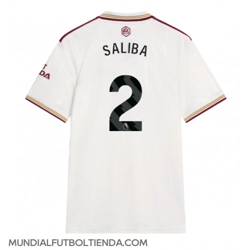 Camiseta Arsenal William Saliba #2 Tercera Equipación Replica 2025-26 mangas cortas